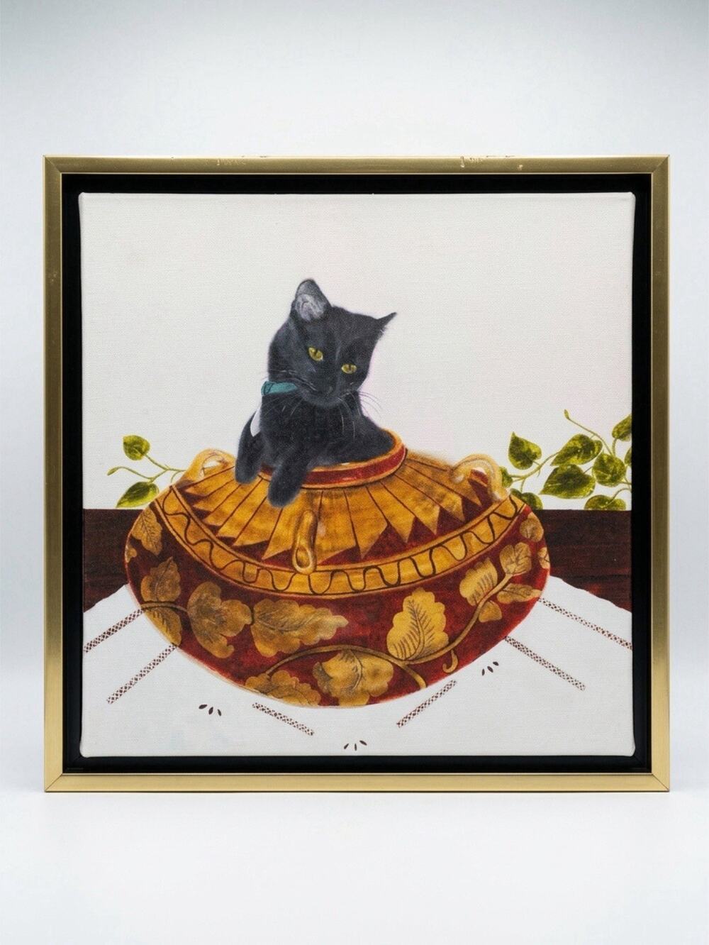 Limited Edition Giclee Art Print Tooko The Adventurous Kitty Signed Frame 12x12